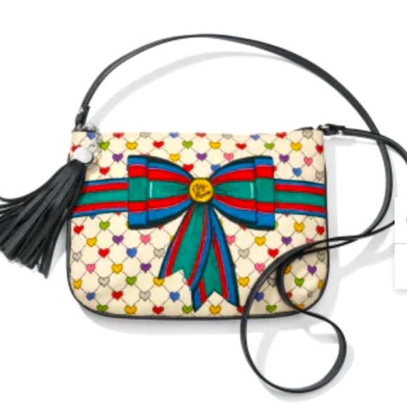 NWOT BRIGHTON HOLIDAY LOVE & JOY POUCH - Picture 1 of 5